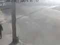 Phone pole saves a life