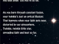 Twinkle twinkle little star..