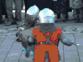 Tiny knights battle
