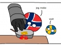 Norway fries an egg