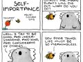 Animal self-importance