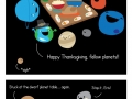 A solar system thanksgiving