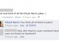 Chuck Norris on Facebook