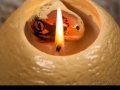Dinosaur egg candle