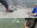 Photos on a ledge