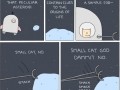 Small cat and asteroid