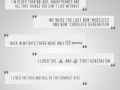 Things to tell our grandchildren