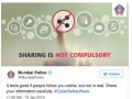 Mumbai police tweets