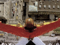 Superhero landing!