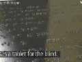 Kindle-style braille tablet