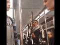 Drunk guy gets a choke hold
