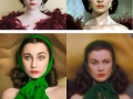 17 y/o transforms herself into famous vintage characters