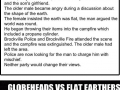 Frustrated dad throws things into fire because his son's gf thought the earth is flat