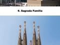 Famous landmarks zoomed out