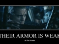 Their armour is weak