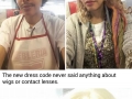 Woman goes to work in cosplay