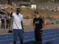 Prince Harry beats Usain Bolt