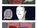 Blue or red?