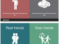 Ways to differentiate real friends and toxic friends