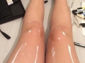 Are these legs shiny or just with white paint?