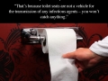 Why you shouldn't put toilet roll on the seat