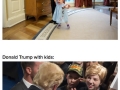 Trump & Obama with kids