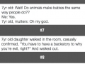 This 7 y/o is too witty for her own good