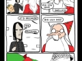Dumbledore poking fun at Snape