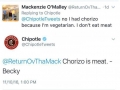 Chorizo is vegetarian, right?