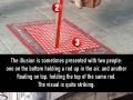 How do levitating street performers work?