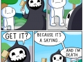 Brushed by death