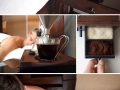 Alarm clock that wakes you up with a cup of coffee!