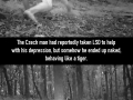 Cameras catch n*ked man high on LSD