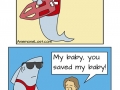 Fin was a lifeguard