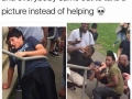 How did he get stuck there?