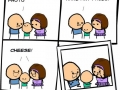 No funny faces!