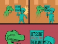 The ghost of a dinosaur came to teach us