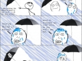 Proper use of an umbrella