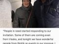 An Imam opened doors of a mosque to homeless people during winter.
