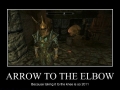 Arrow to the..