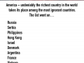 The most ignorant countries in the world