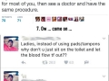 Completely incorrect assumptions about the female body