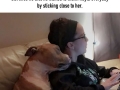 Woman adopts a pitbull who cant stop hugging her