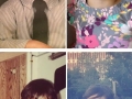 Side-by-side photos of parents and their kids at the same age