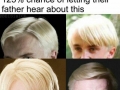 He has a weird haircut