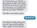 Mum savages son in school after he swears in text