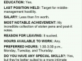 Hired for being honest.. way to go!