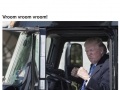 Trump got to sit in a big boy truck!