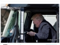 Trump in a truck