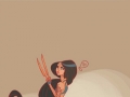 Disney princesses drawn as warriors